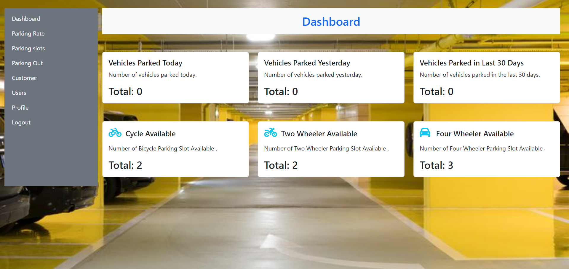 Parking Management System || Final Year Project || BCA, MSC, CSE Projects